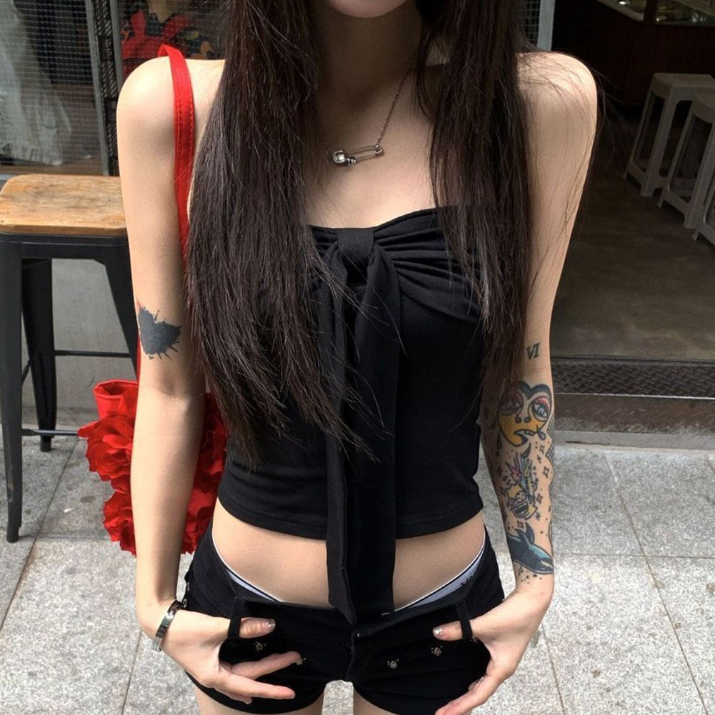 Casual Women Vest with Bow Lace Up Sleeveless Style for Summer Outings - Picture 36 of 44