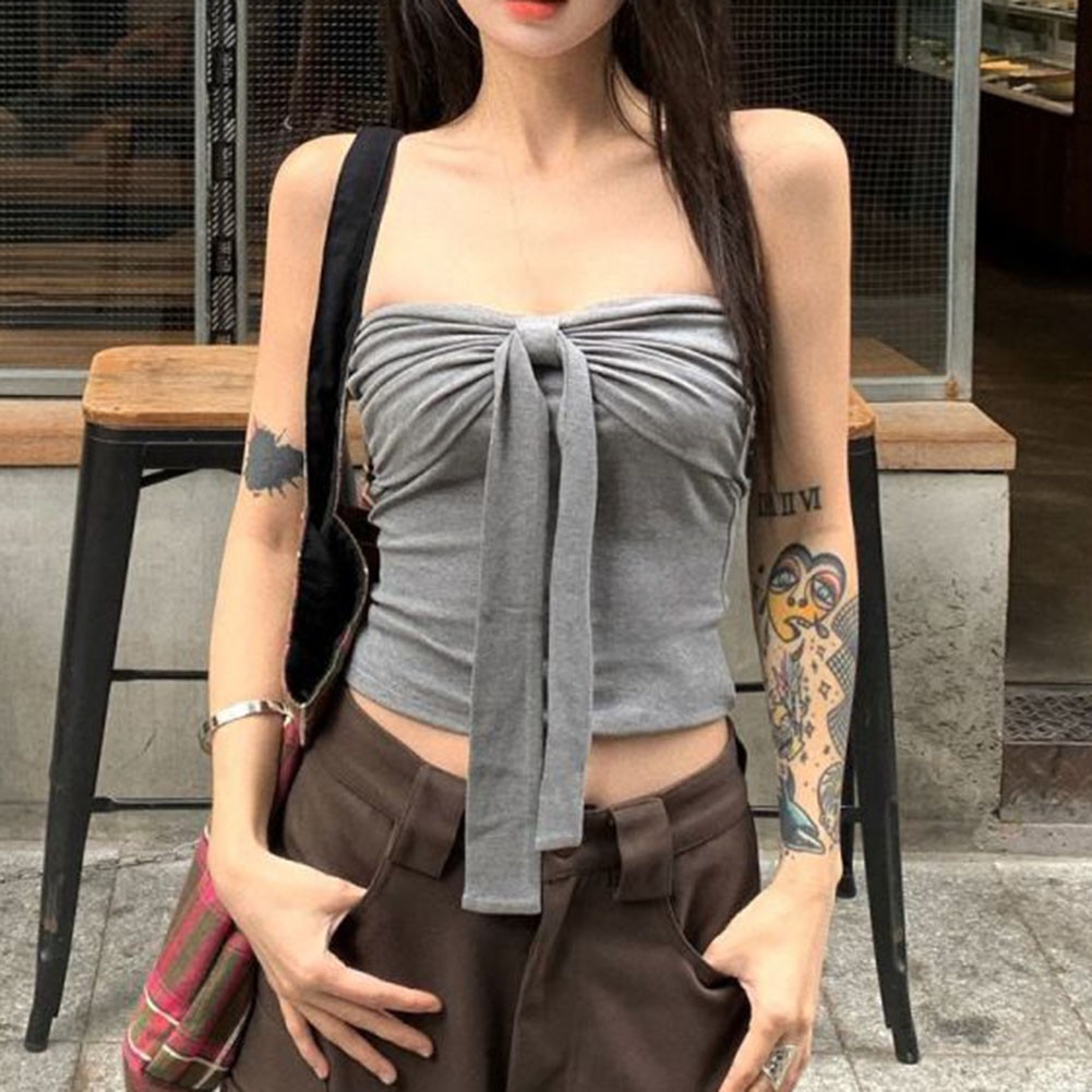 Casual Women Vest with Bow Lace Up Sleeveless Style for Summer Outings - Picture 21 of 44
