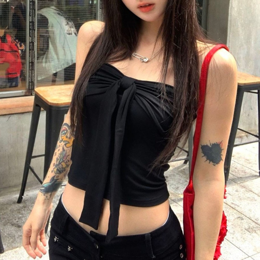 Casual Women Vest with Bow Lace Up Sleeveless Style for Summer Outings - Picture 29 of 44