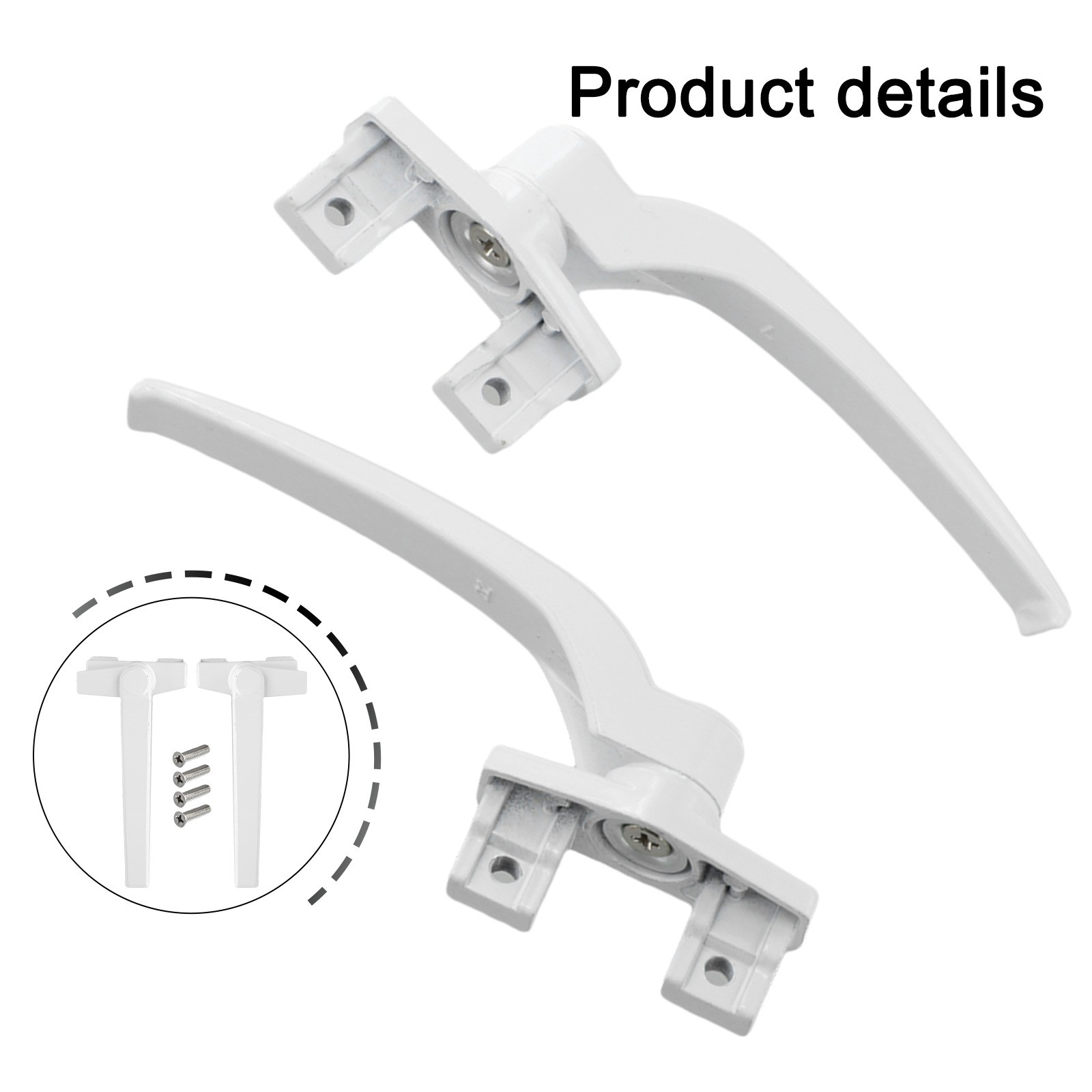For Window Handle Replacement Kit 2Pcs for Sliding Door and For Window Use - Picture 21 of 35