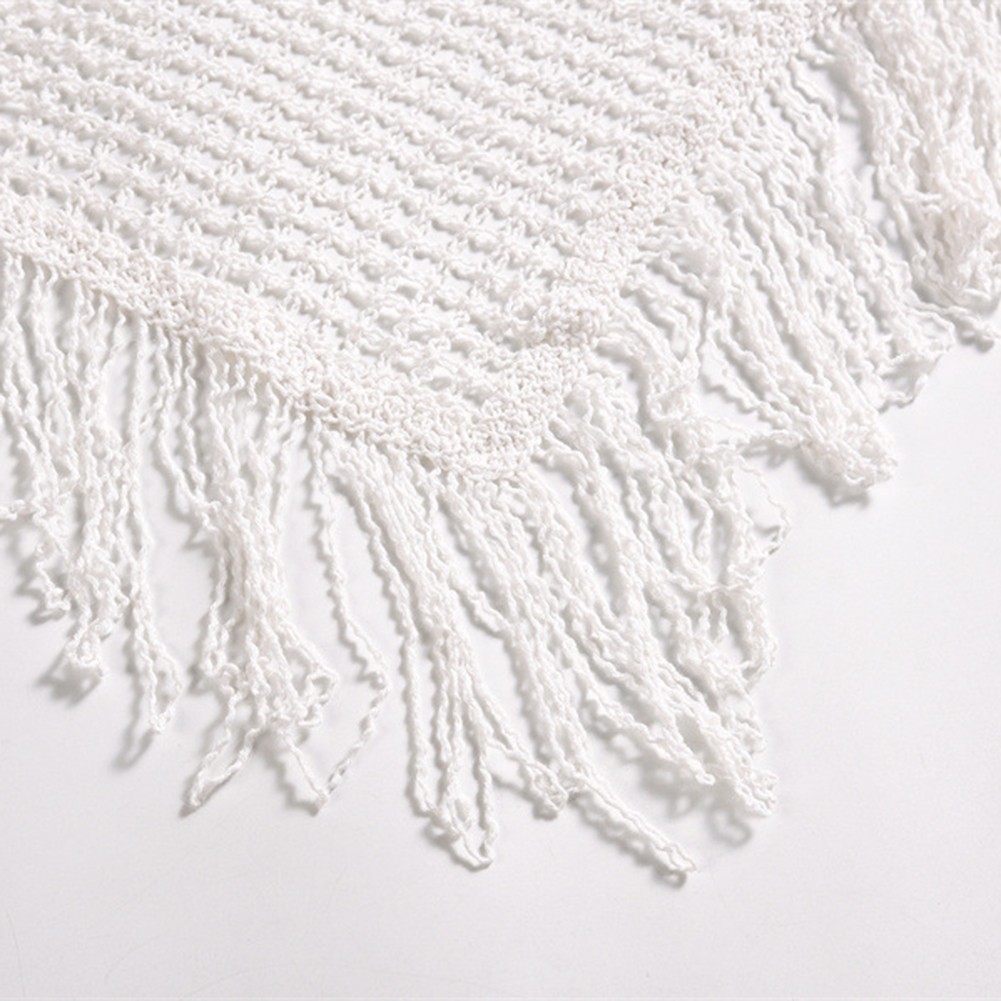 Lightweight Knitted Beach Camisoles for Women Bohemian Style with Tassels - Picture 25 of 50