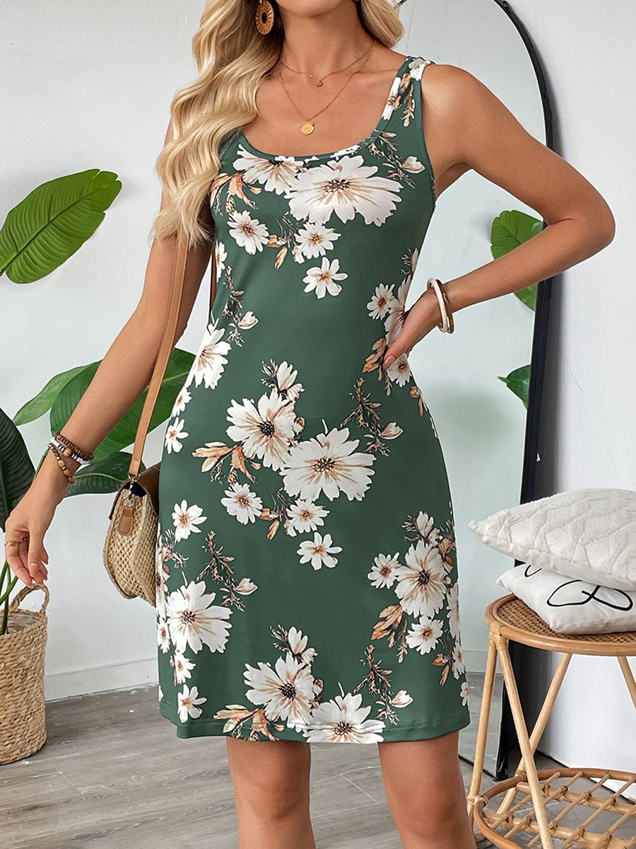 Halter printed dress - Picture 23 of 65