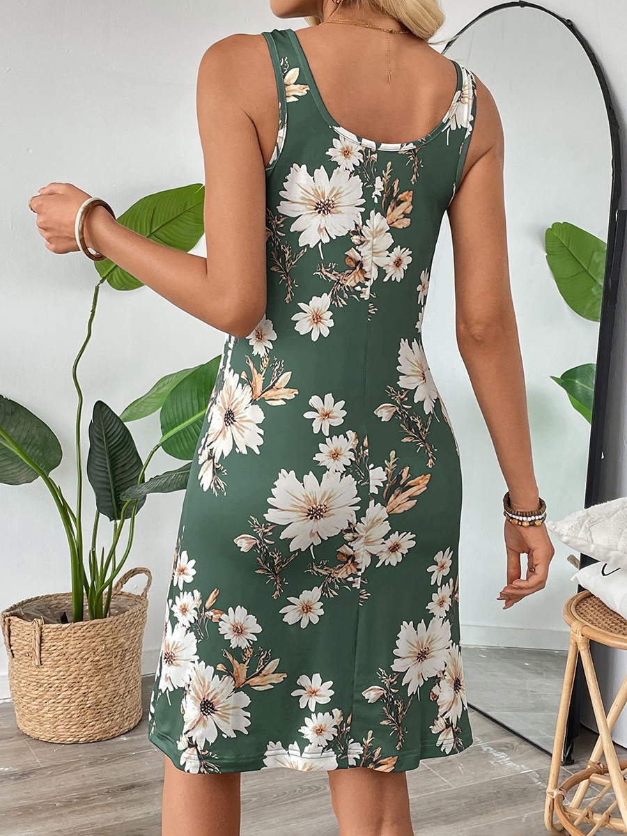 Halter printed dress - Picture 25 of 65
