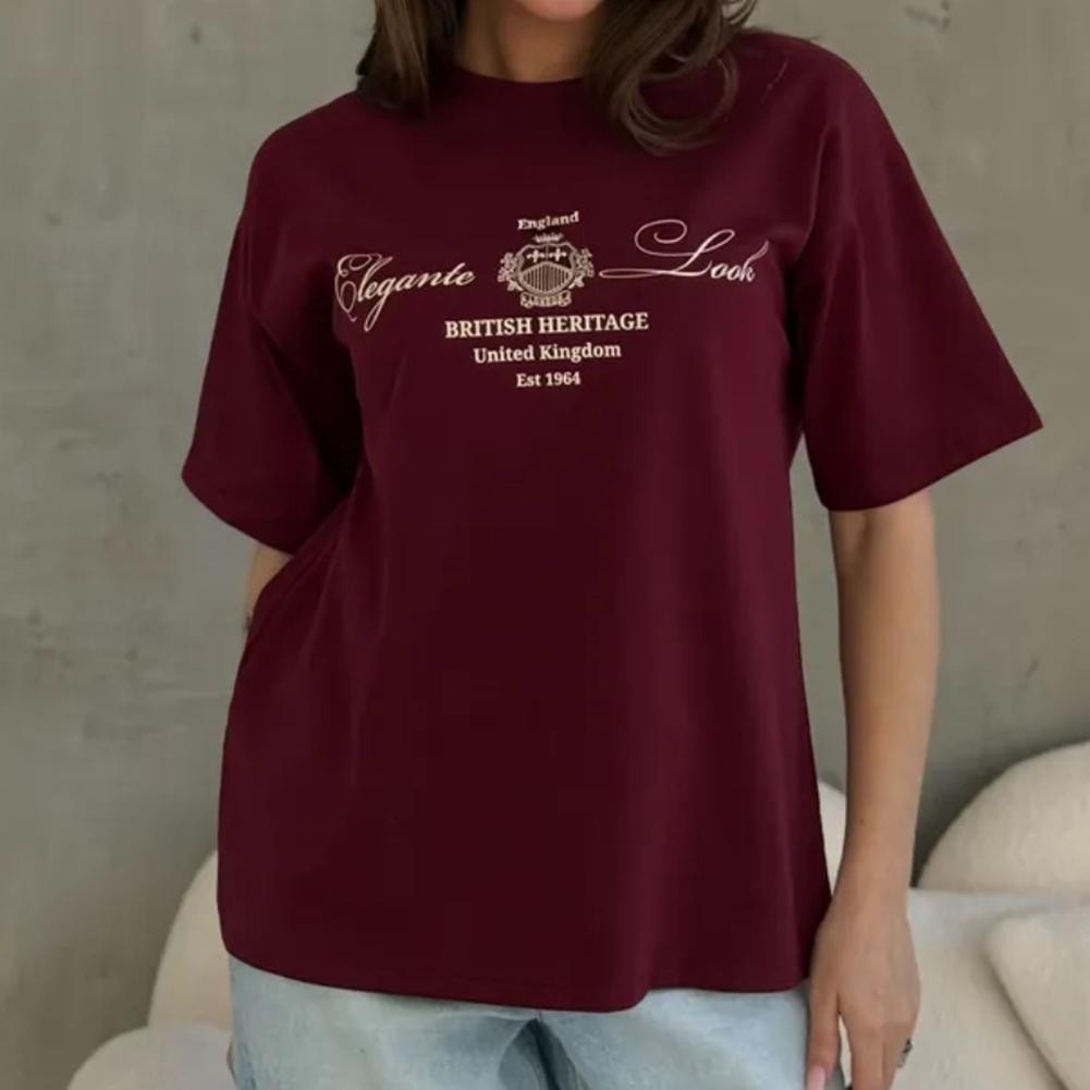 Contemporary Ladies Printed Top with Short Sleeves Perfect for Outings - Picture 6 of 6
