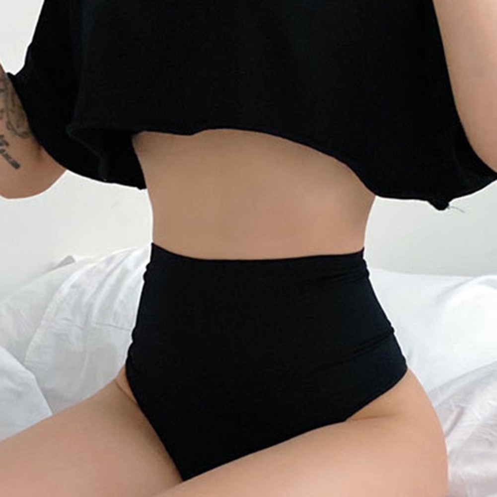 Large Size High Waisted Triangle Underwear for Women Sports For Fitness - Picture 19 of 29