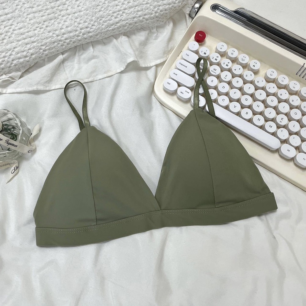 Lightweight Ice Silk Bra for Women with Stylish Open Back and Triangle Design - Picture 13 of 20