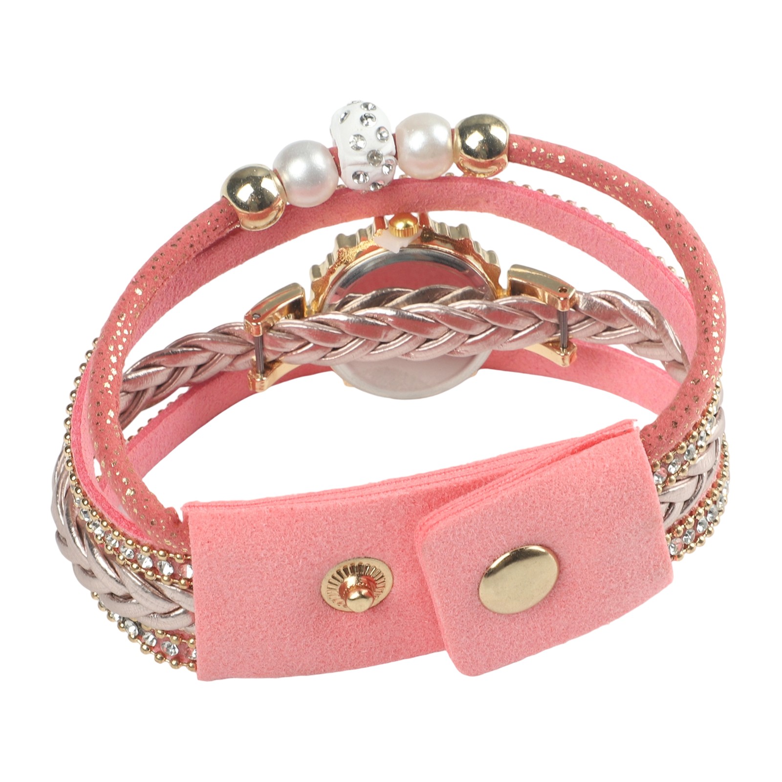 Schicke und bequeme Modeuhr mit einzigartigem Perlen- und Diamantdesign - Picture 29 of 32
