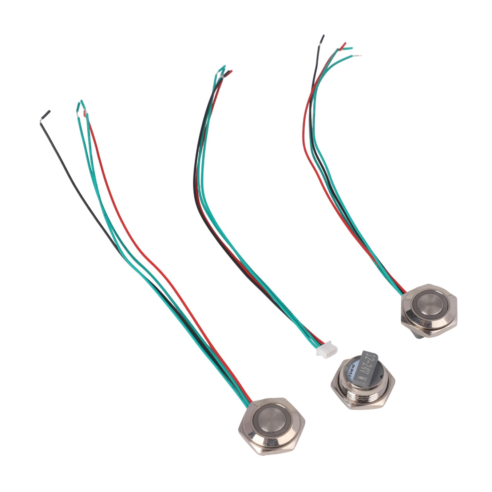 16mm Push Button LED Light Switch Set Waterproof Design for Use in Electronics