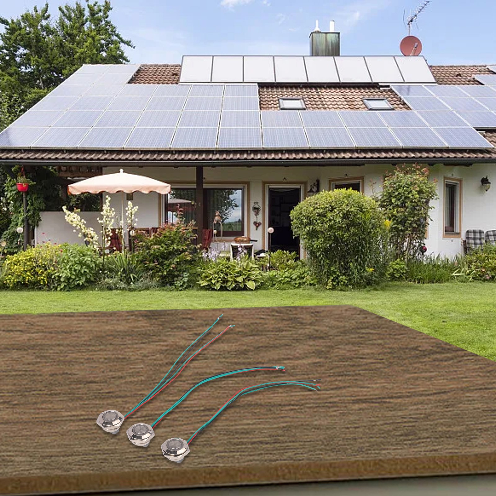 Reliable Waterproof LED Push Button Switch Set of Three for Electronics