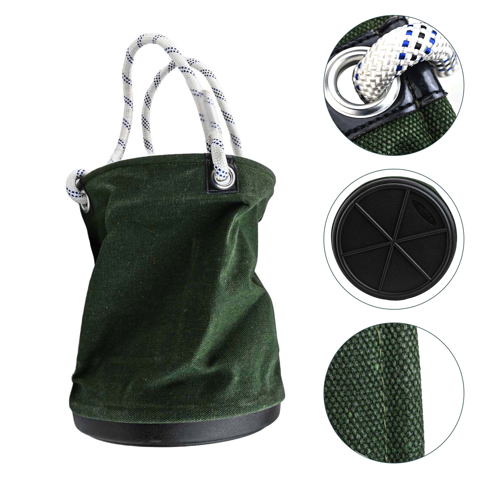 Built For Daily Use Job Site Canvas Utility Bucket Electrician Tool Bag - Picture 20 of 27