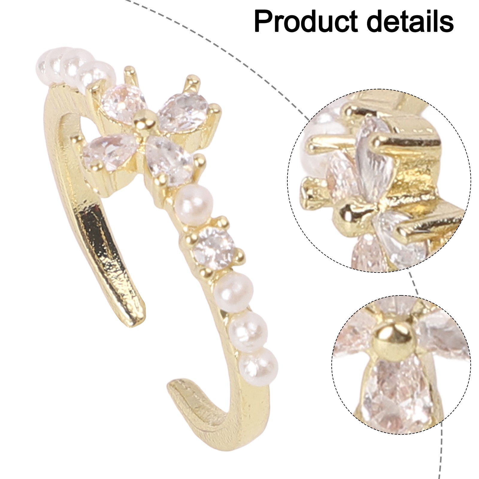 Adjustable Zircon Ring Perfect for Minimalist Aesthetics and Fashion Events - Picture 22 of 27