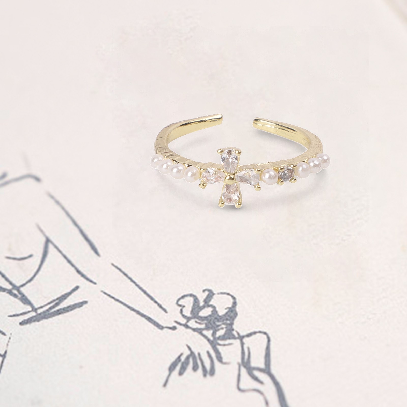 Adjustable Zircon Ring Perfect for Minimalist Aesthetics and Fashion Events - Picture 20 of 27
