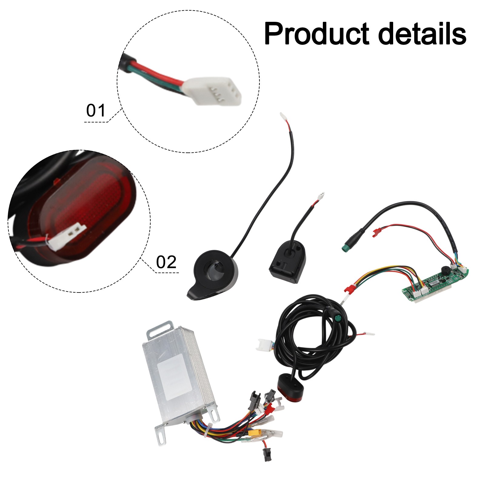 36V 350W Controller Dashboard Accelerator Scooter Replace For Xiaomi-Parts
