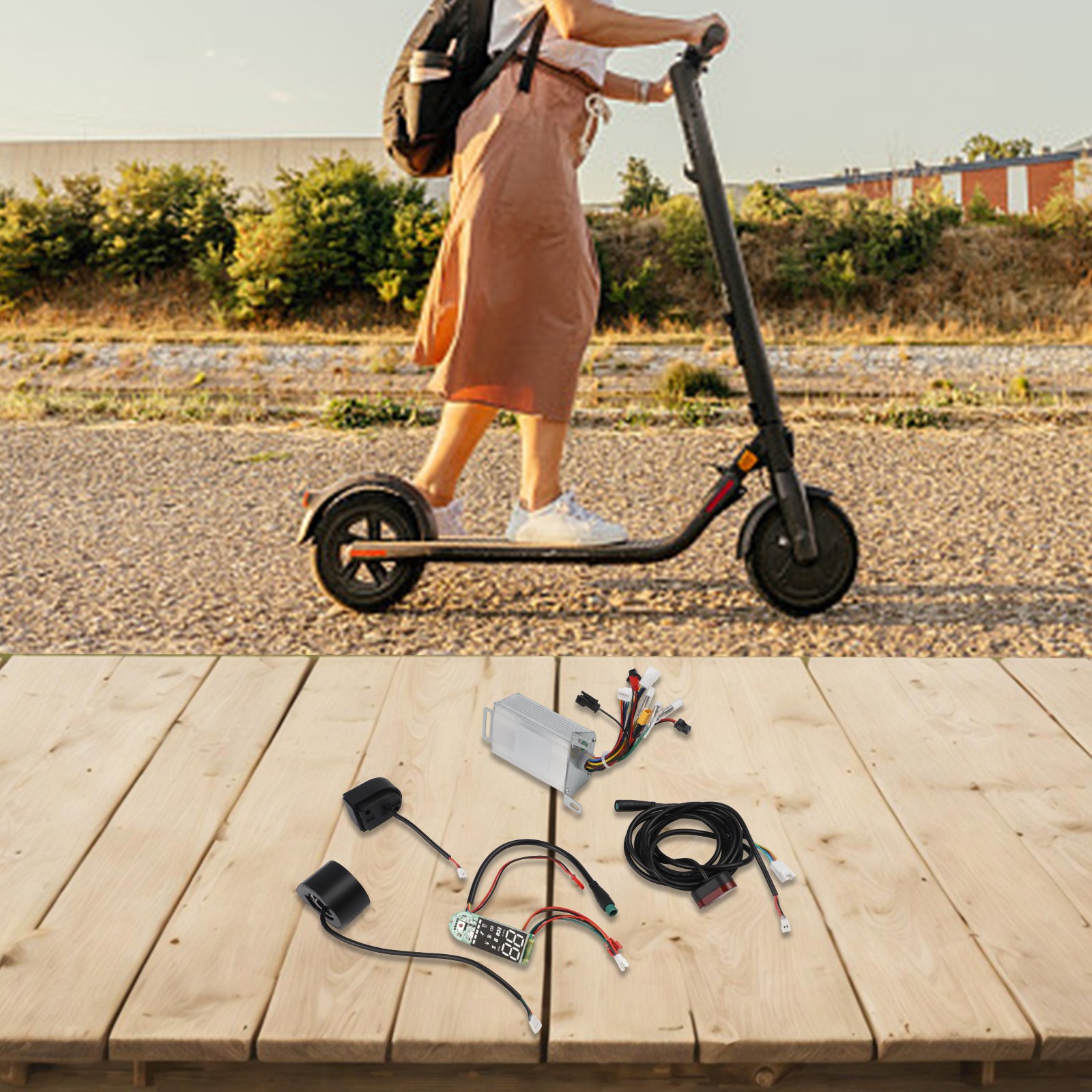 36V 350W Controller Dashboard Accelerator Scooter Replace For Xiaomi-Parts