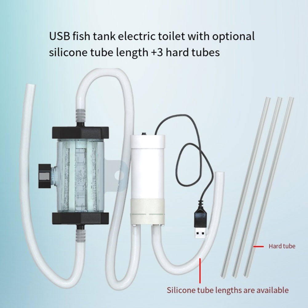 Siphon Vacuum Cleaner for Aquariums with USB Pump for Efficient Water Changing - Picture 17 of 20