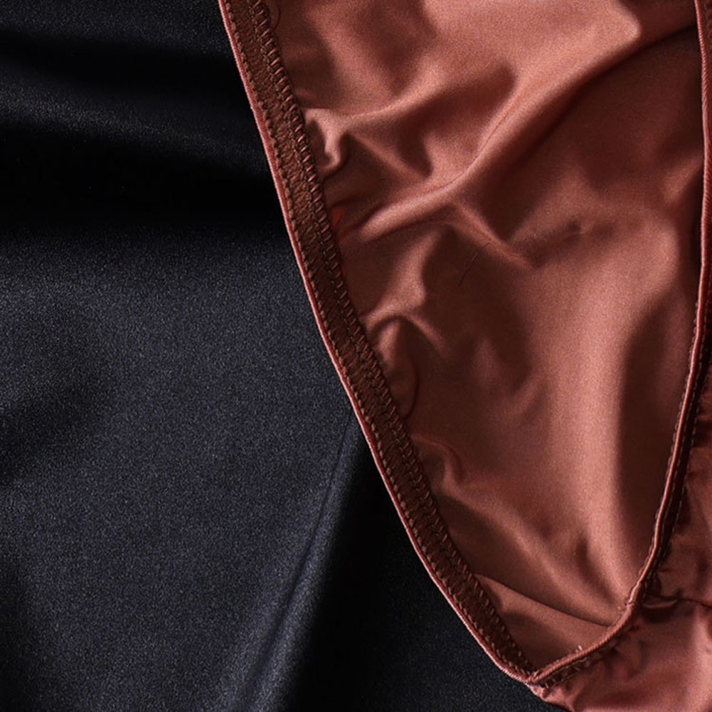 Men's Satinlike Ice Silk Underwear Comfortable Breathable Briefs for Daily Wear - Picture 13 of 14