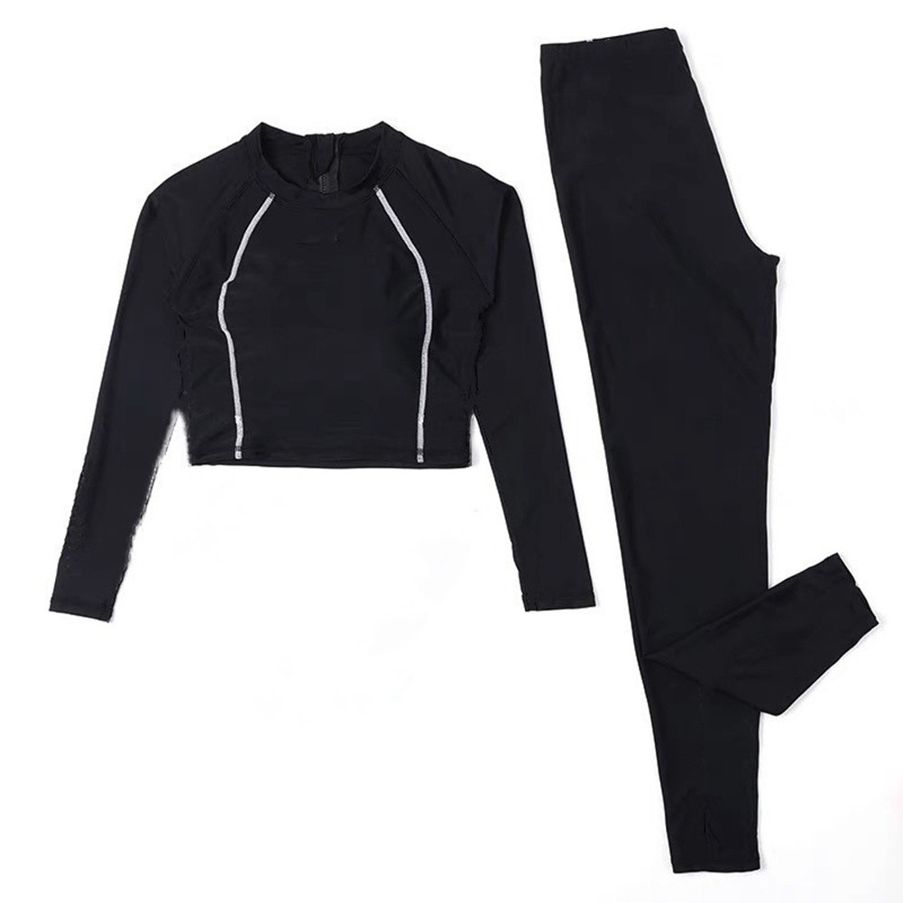 Rash Guard Set for Women Long Sleeve and Slim Fit Swimwear for All Summer Days - Picture 16 of 21