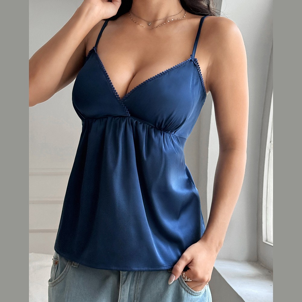 Casual yet stylish solid color halter top for women perfect for shopping trips - Picture 24 of 65