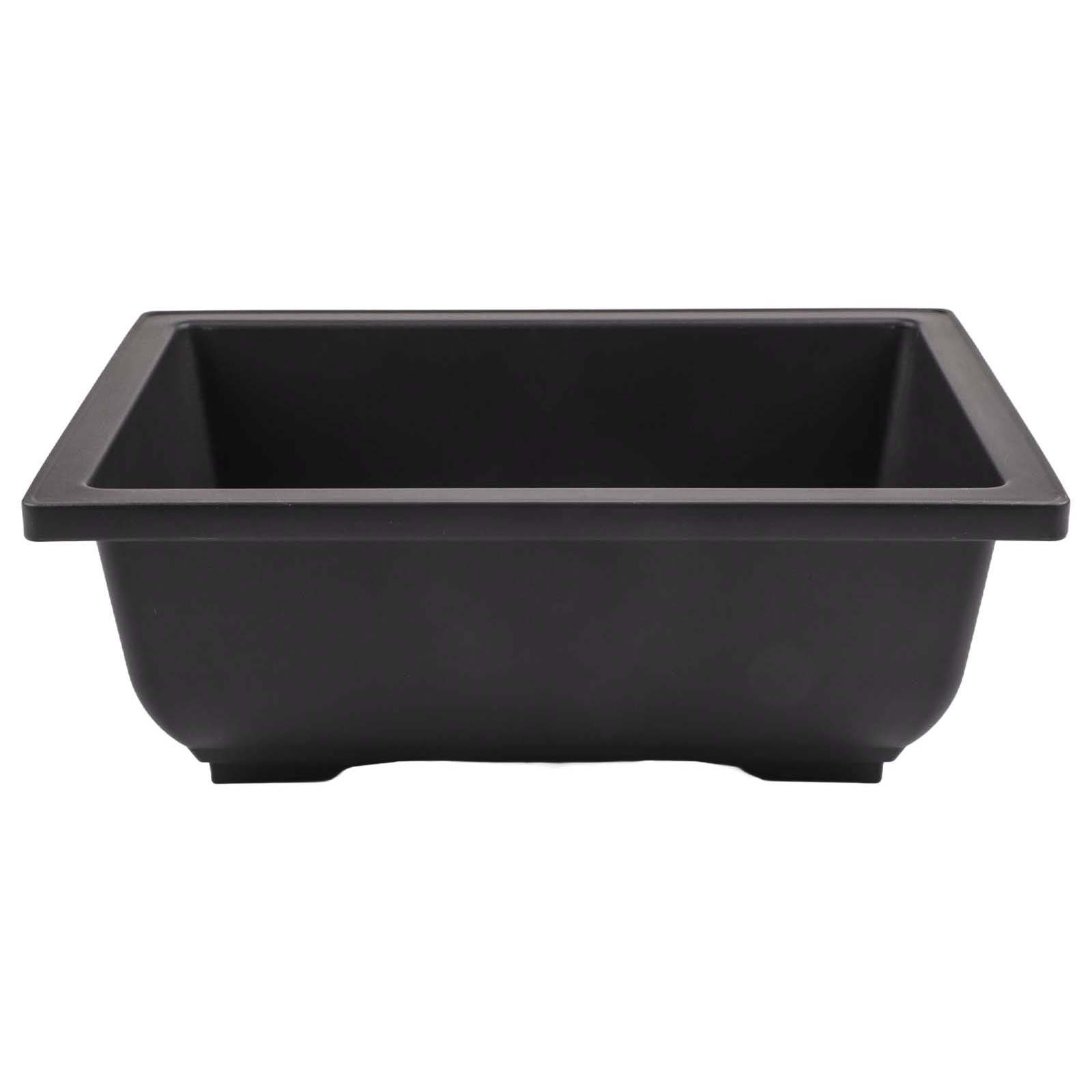 Indoor Space Rectangular Plastic Flower Pot Elegant Look Matching Tray Included - Picture 18 of 25