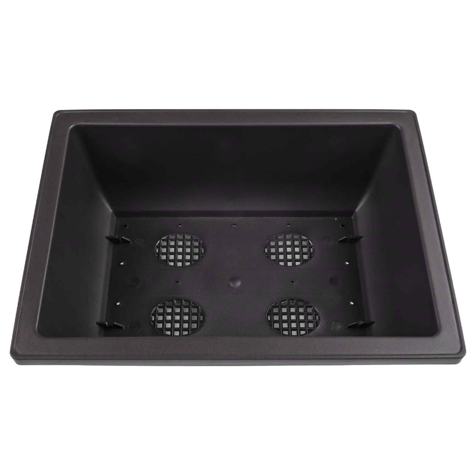 Garden Indoor Space Rectangular Plastic Flower Pot Matching Tray Included - Picture 14 of 24