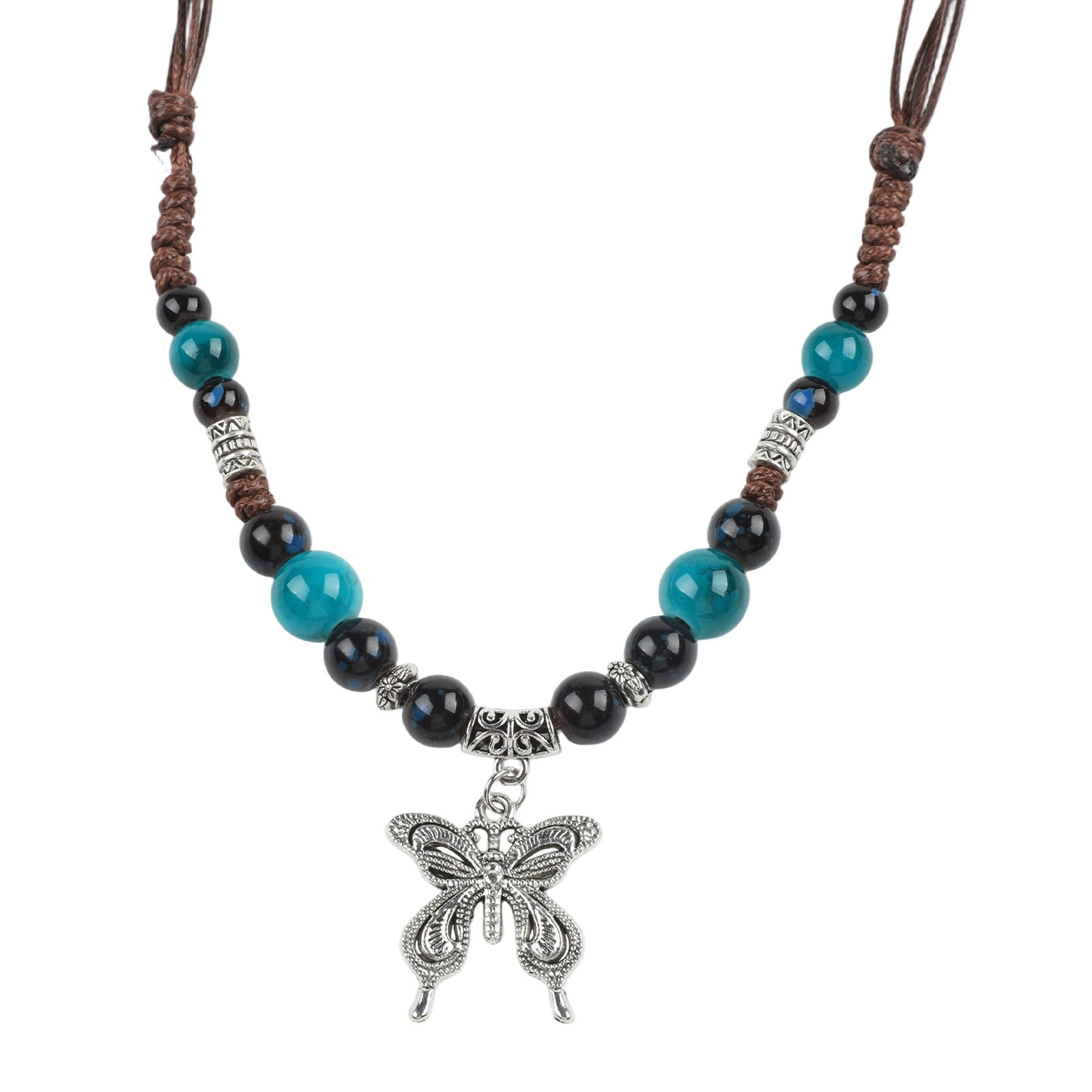 Layered Collarbone Necklace Crafted from Eco Friendly Diatomaceous Earth - Picture 24 of 40