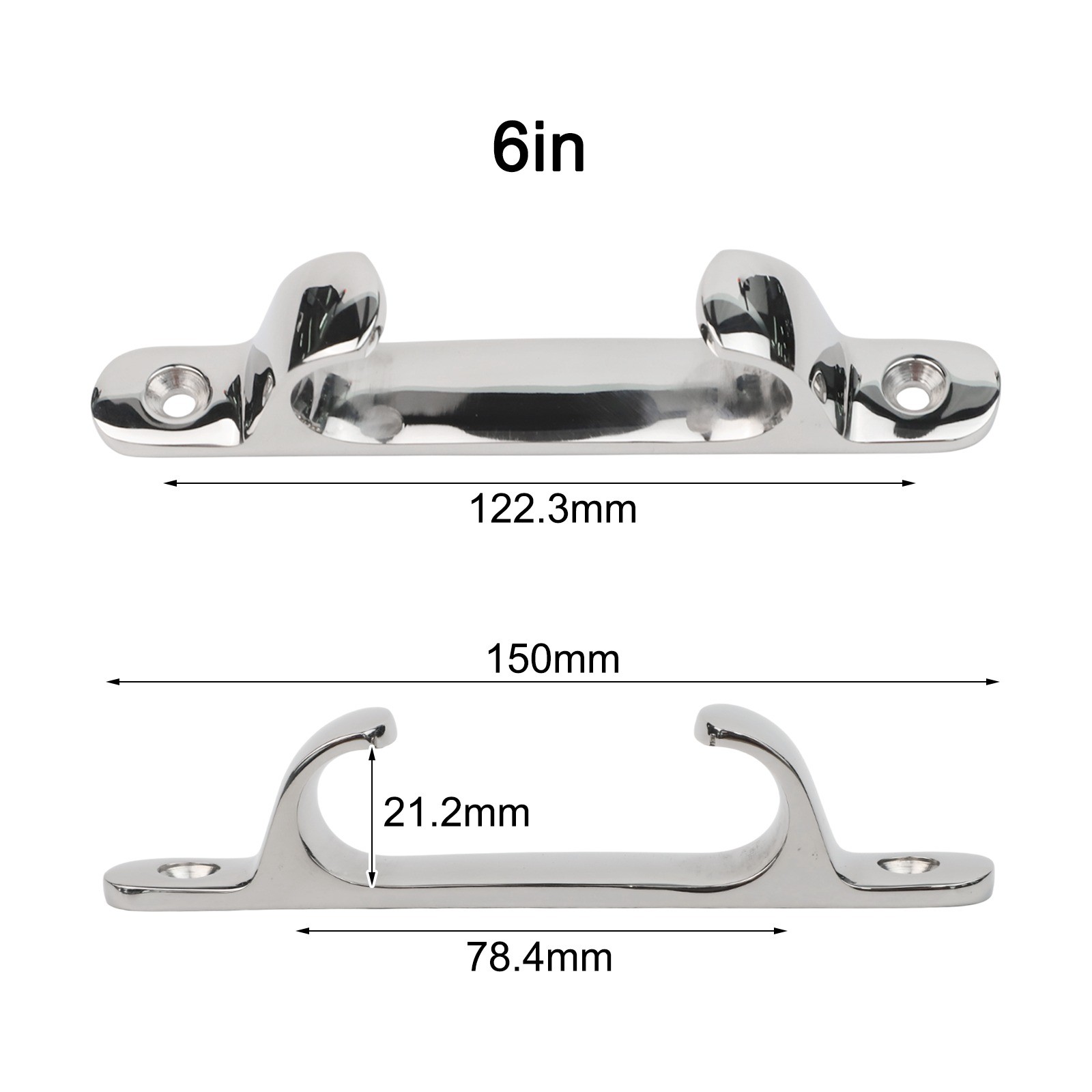 Stainless Steel Bow Chock for Boats with Straight Fairlead and Cable Fixing - Picture 53 of 64