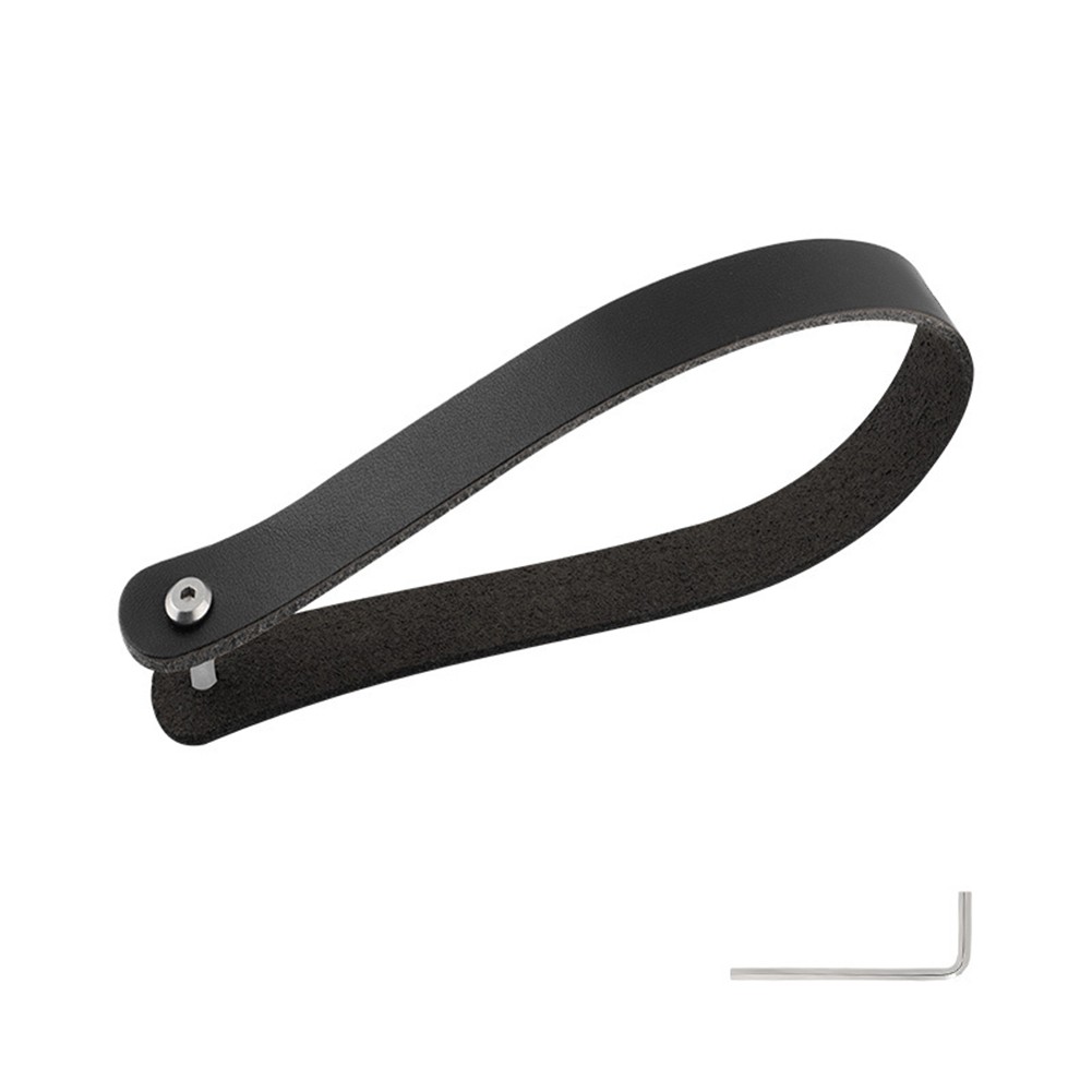 Quick Release Cowhide Handle for Brompton Bike Front Bags Simple Detachment