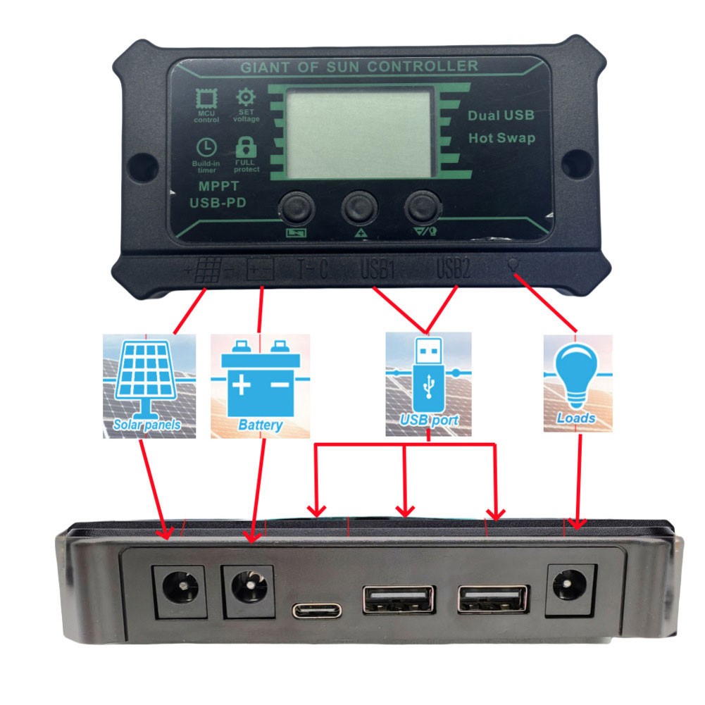 MPPT Charge Controller Intelligent Solar Charger Battery Health Management - Picture 20 of 52