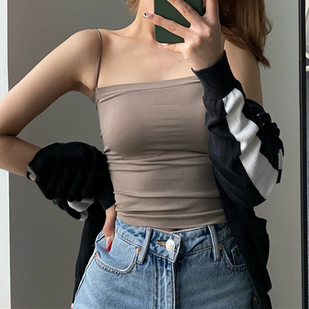 Casual Women's Sports Vest Featuring Fixed Cup Design and Comfortable Fit - Picture 17 of 18