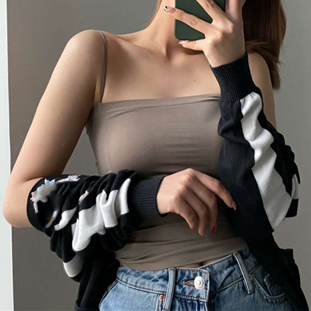 Casual Women's Sports Vest Featuring Fixed Cup Design and Comfortable Fit - Picture 18 of 18