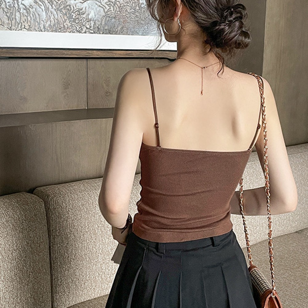 Women Traceless Vest with Lace Back and Anti Glare Feature for Casual Wear - Picture 29 of 30