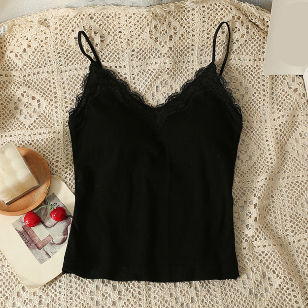 Women Traceless Vest with Lace Back and Anti Glare Feature for Casual Wear - Picture 14 of 30
