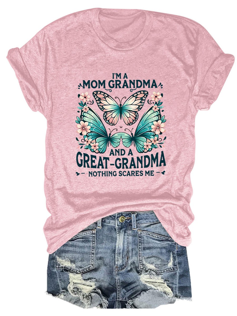 Colorful Women's Cotton TShirt with Butterfly Print for Summer Outings - Picture 34 of 107