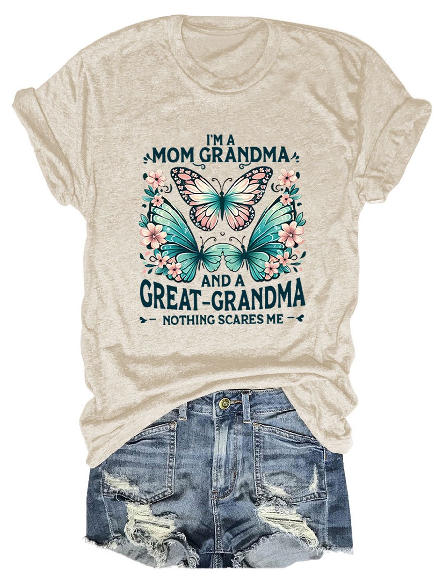 Colorful Women's Cotton TShirt with Butterfly Print for Summer Outings - Picture 14 of 107