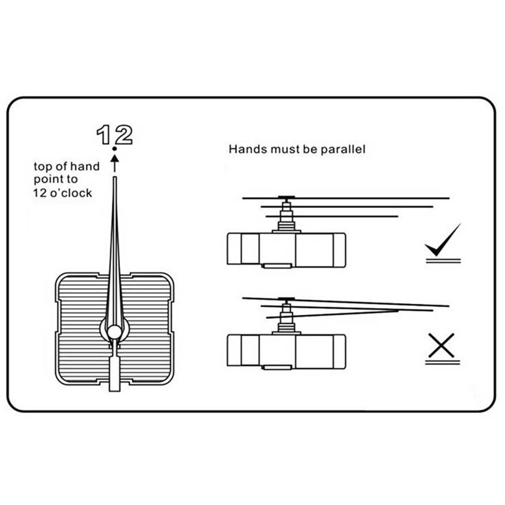 DIY Clock Mechanism Kit with Silent Quartz Movement for Various Designs