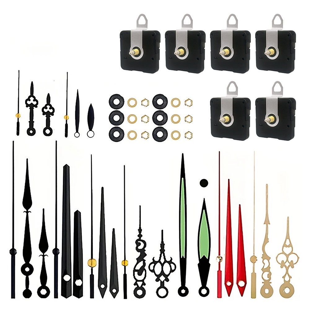 DIY Clock Mechanism Kit with Silent Quartz Movement for Various Designs