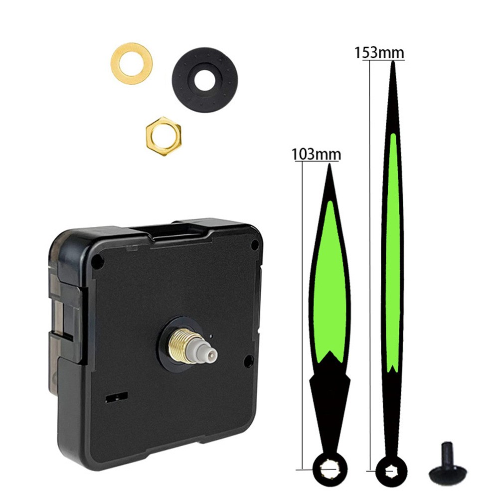 DIY Clock Mechanism Kit with Silent Quartz Movement for Various Designs