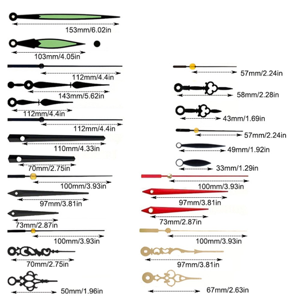 DIY Clock Mechanism Kit with Silent Quartz Movement for Various Designs