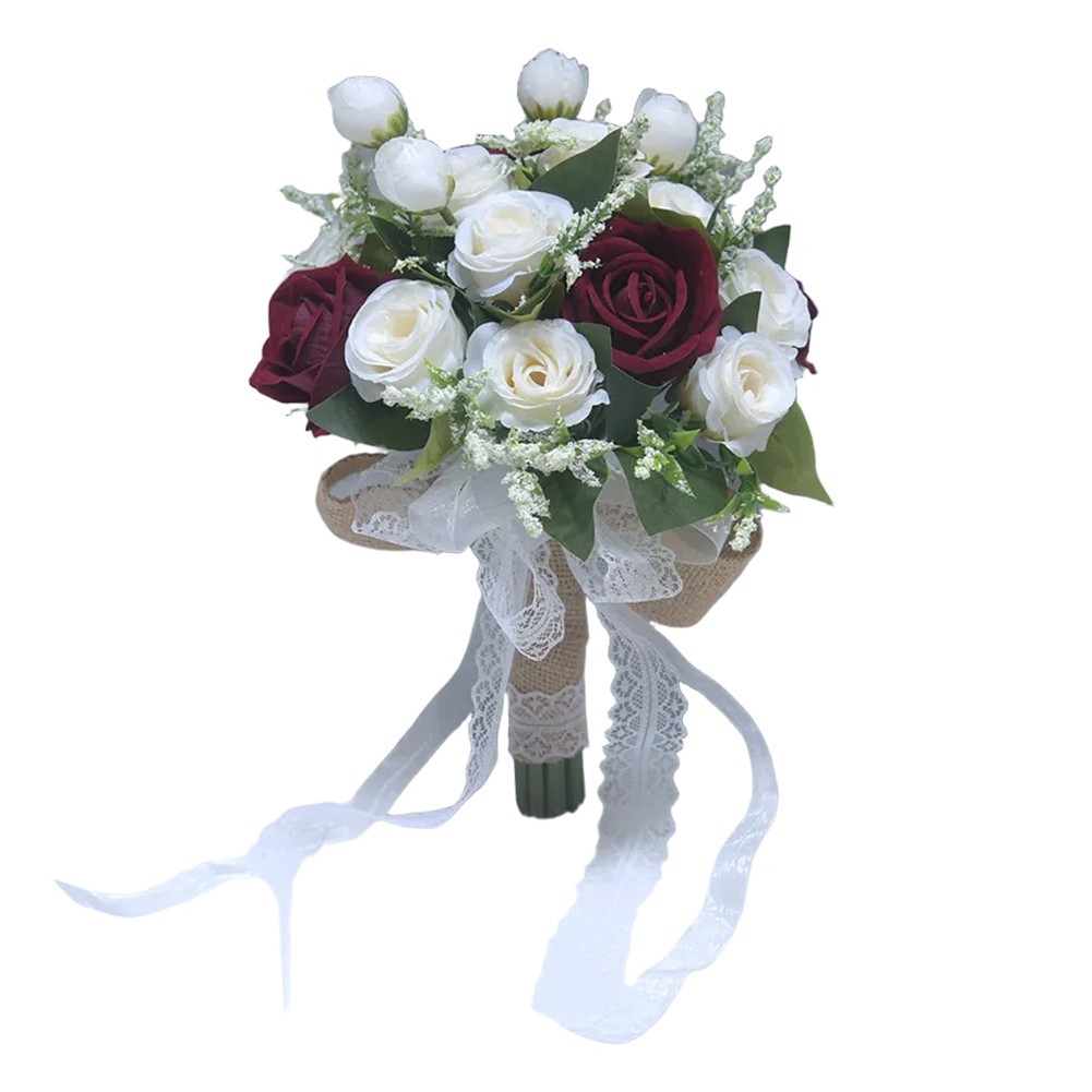 and lightweight bridal bouquet with lace a stunning floral arrangement