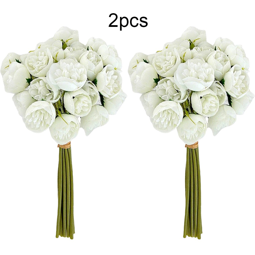 Elegant Faux Peonies and Ranunculus 2 Bunches for Home and Wedding Styling