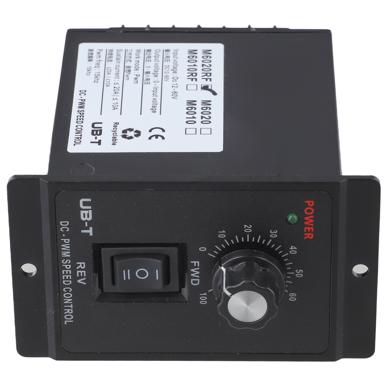 Regulador de velocidad de motor de CC de 20A para control PWM en aplicaciones de 12V 60V - Imagen 23 de 29