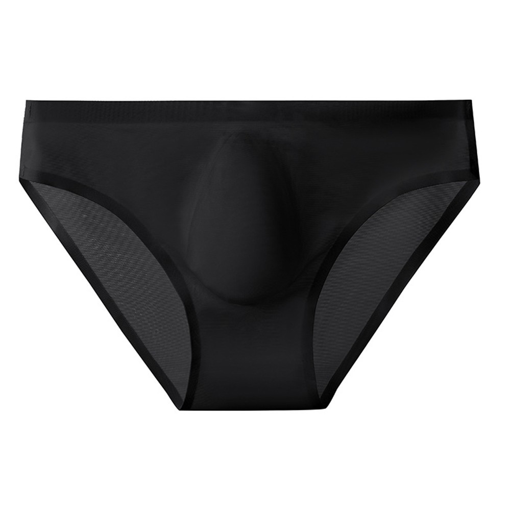 Ultra Thin Seamless Low Rise Mens Briefs Ice Silk Underwear Quick Drying - Picture 15 of 17