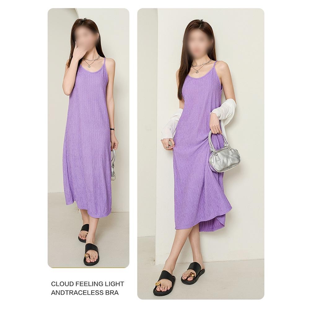 Medium Long Dress Solid Color Dress Brand New Condition Regular Length - Picture 13 of 16