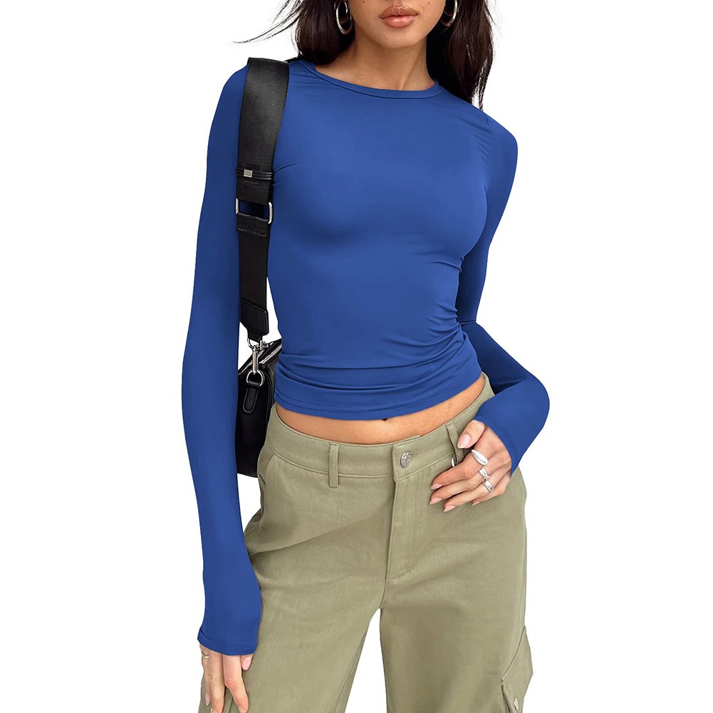 Comfortable Women's Long Sleeve Slim Fit T Shirt for Vacation and Daily - Picture 67 of 90