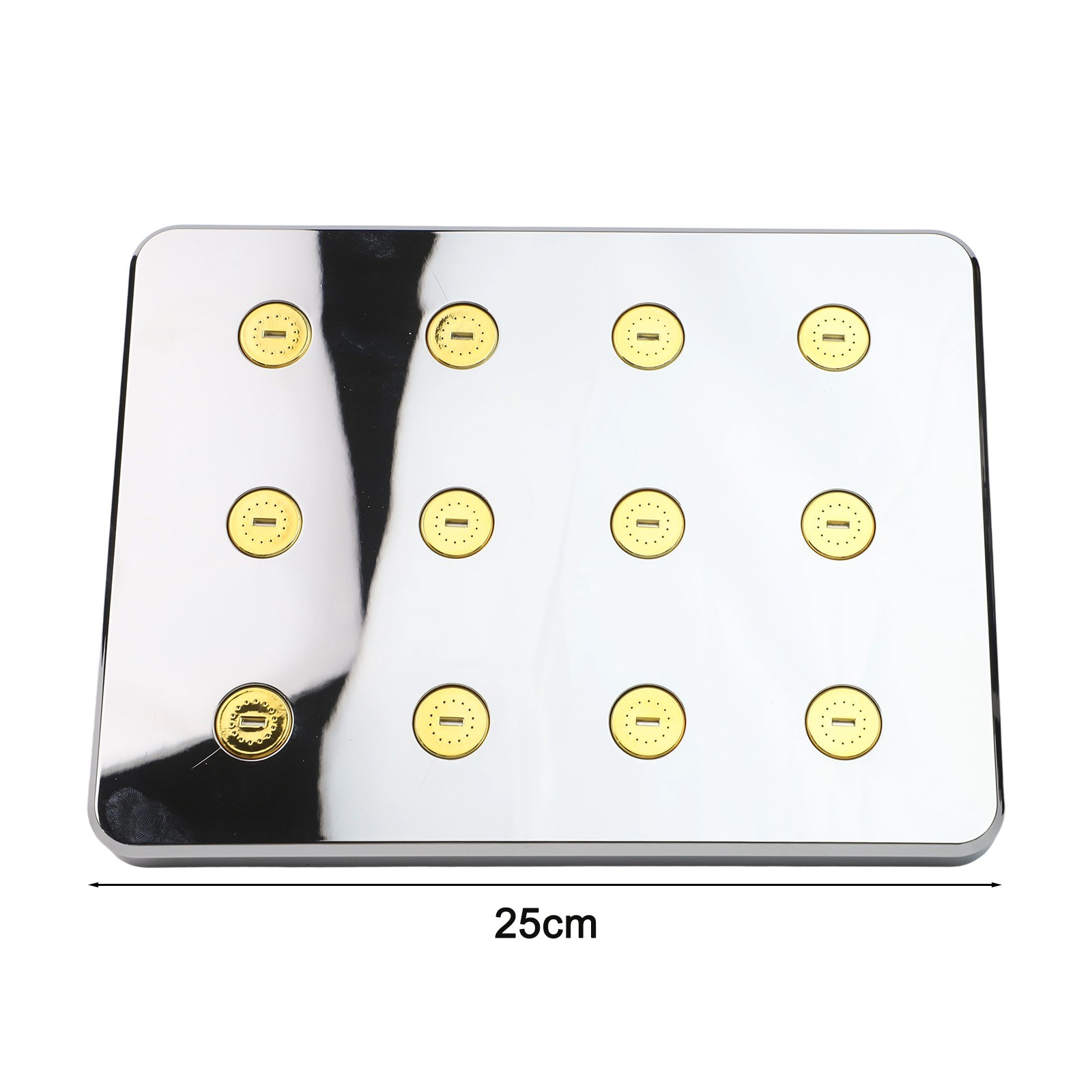 Pressurized 10 Inch Shower Head with Anti Blocking System for Easy Use