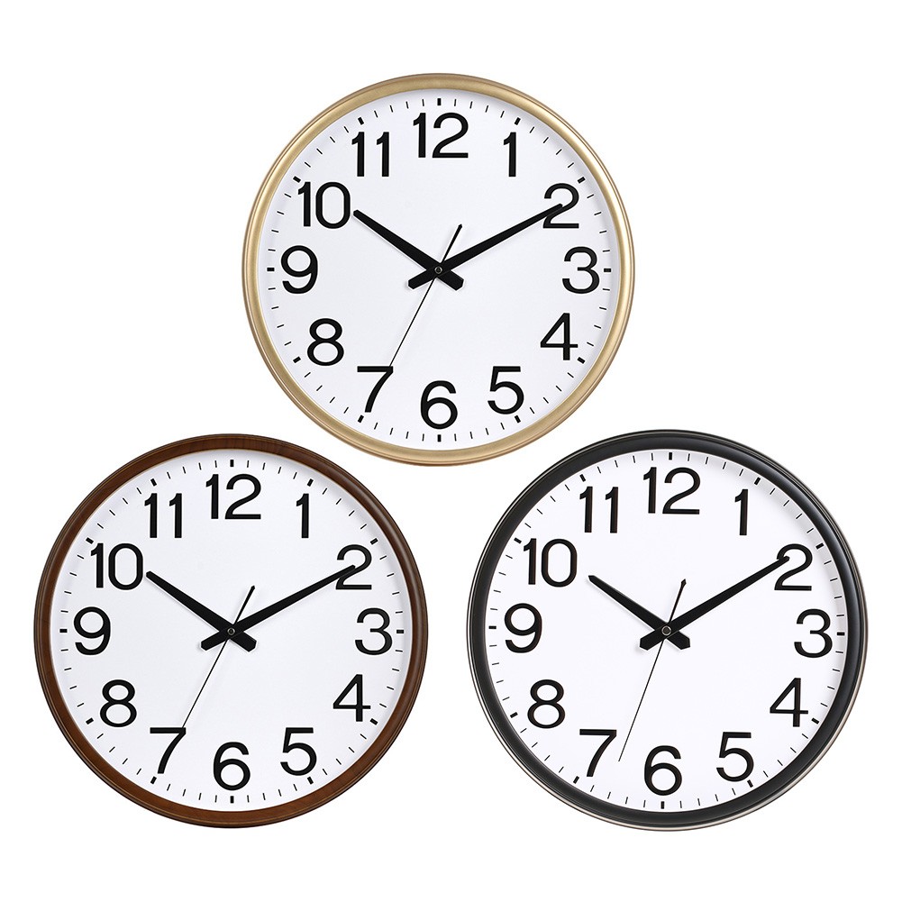 13 Inch Modern Wall Clock with Non Ticking Feature for Quick Time Check