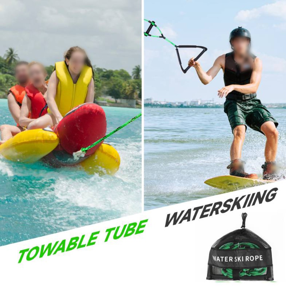 75FT Water Ski Rope With 15in Handle 6.3in Handle Tow Rope For Tubing 4 Sections - Picture 28 of 40