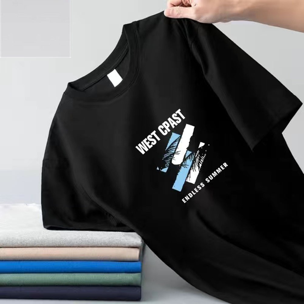 Breathable Printed Top Activewear Top Casual Menswear Pullover T-shirt - Picture 15 of 29