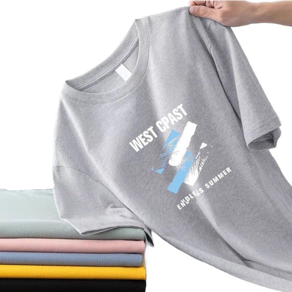 Breathable Printed Top Activewear Top Casual Menswear Pullover T-shirt - Picture 25 of 29