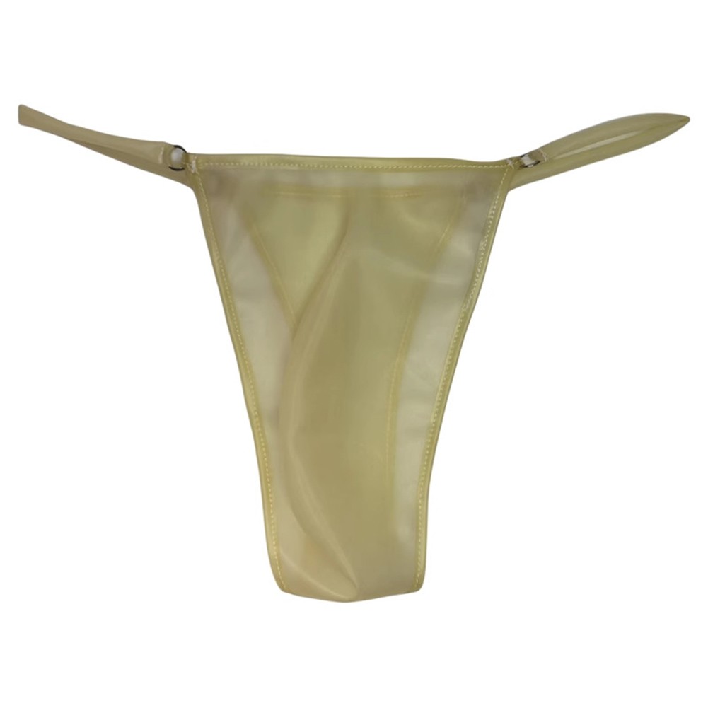 Low Waist Thong Latex G-string Average Size Classic Style Comfortable Tight Fit - Picture 14 of 14